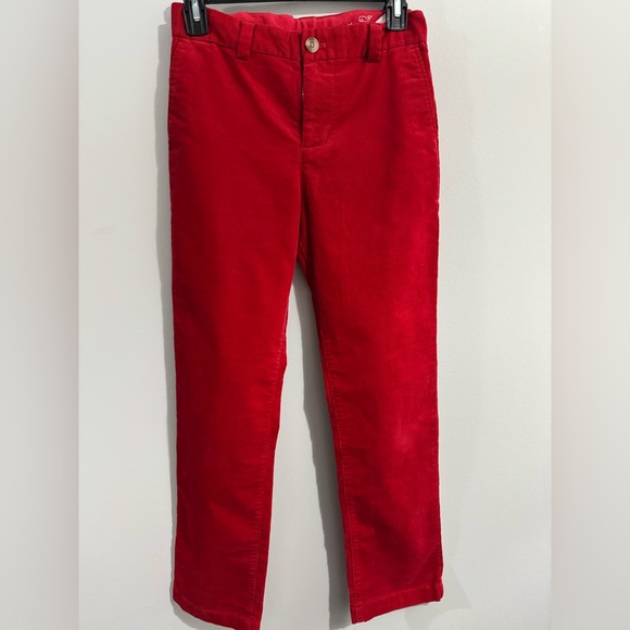Vineyard Vines Boys Red Cord Pants Size 12 - Picture 2 of 3